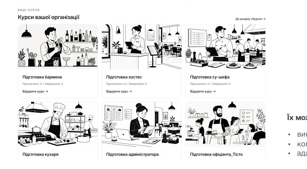 Курси вашої організації